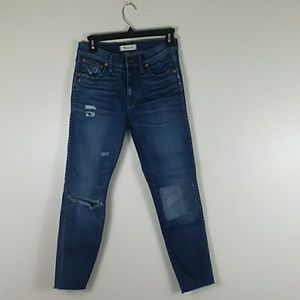 Madewell 9" high riser, skinny skinny jeans